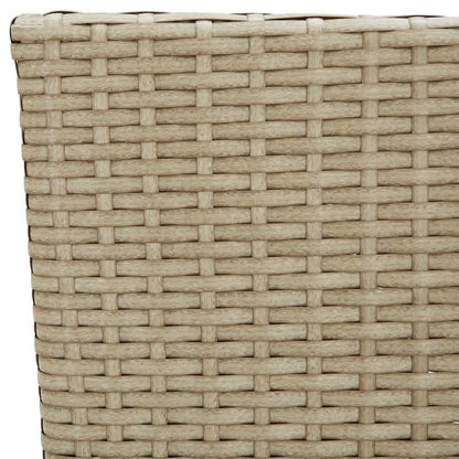 -Delige Tuinset Met Kussens Poly Rattan 5 150 cm tafellengte Beige