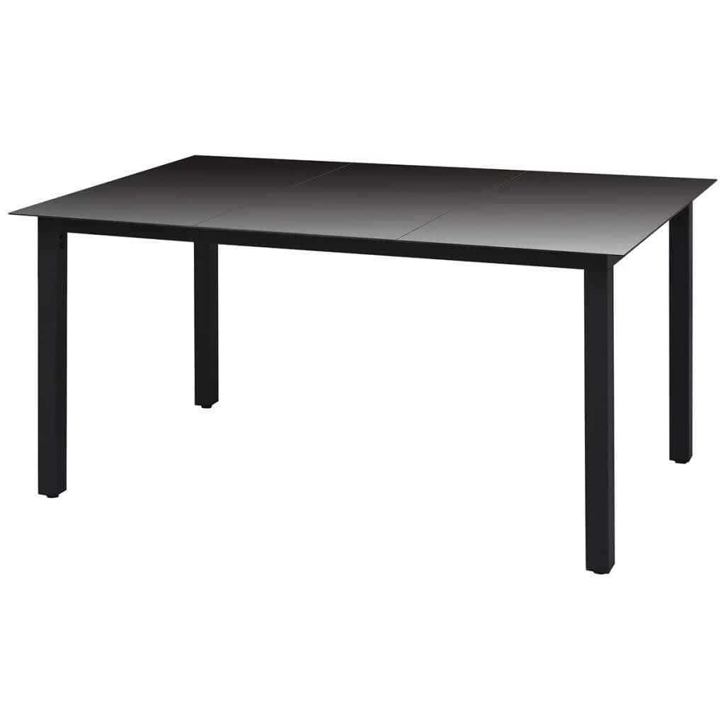 -Delige Tuinset Met Kussens Poly Rattan 5 150 cm tafellengte Zwart en bruin