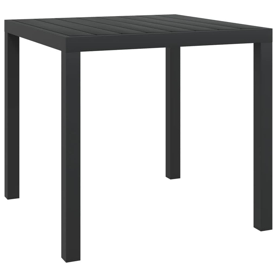 -Delige Tuinset Met Kussens Poly Rattan 5 80 cm tafellengte Zwart