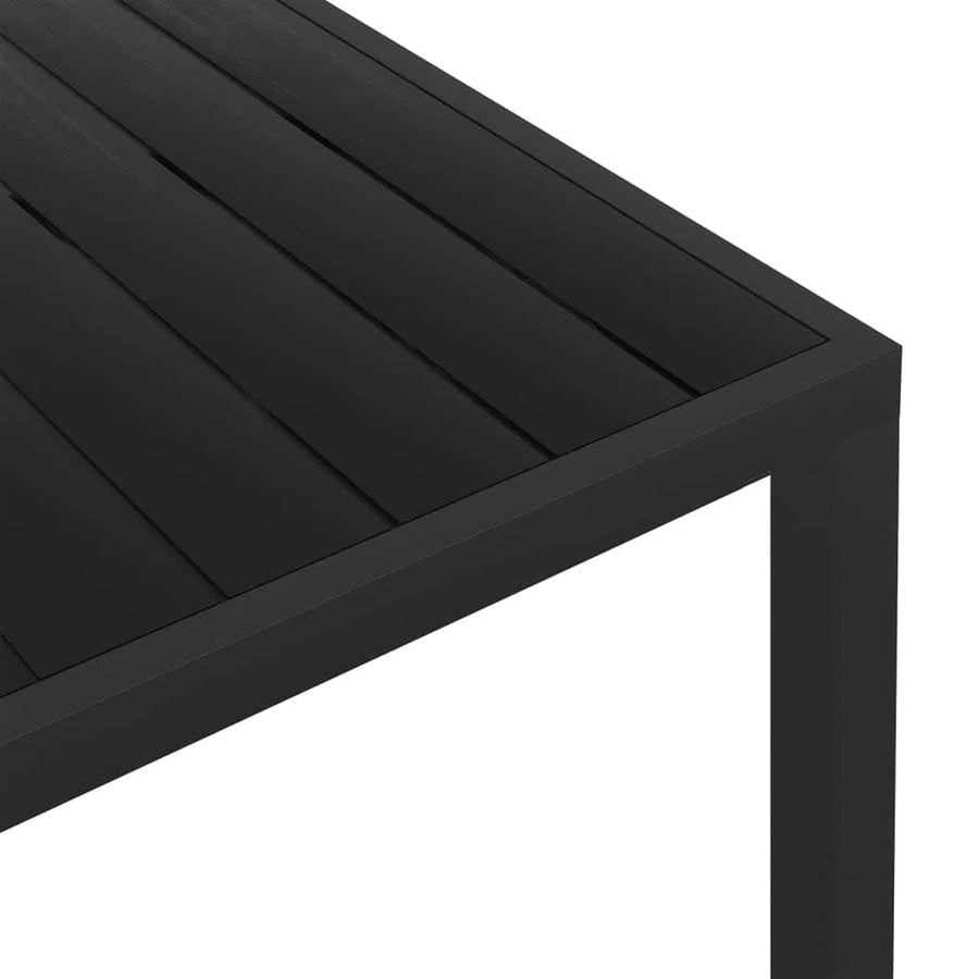 -Delige Tuinset Met Kussens Poly Rattan 7 150 cm tafellengte Zwart