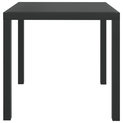 3-Delige Tuinset Met Kussens Poly Rattan Zwart 80 cm tafellengte Zwart en bruin