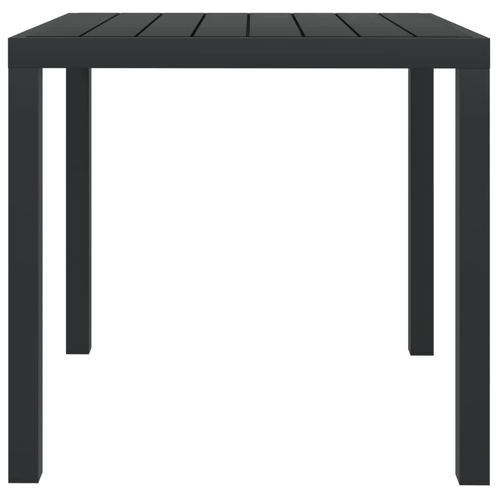 3-Delige Tuinset Met Kussens Poly Rattan Zwart 80 cm tafellengte Zwart en bruin