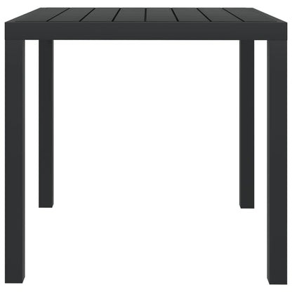 3-Delige Tuinset Met Kussens Poly Rattan Zwart 80 cm tafellengte Zwart en bruin
