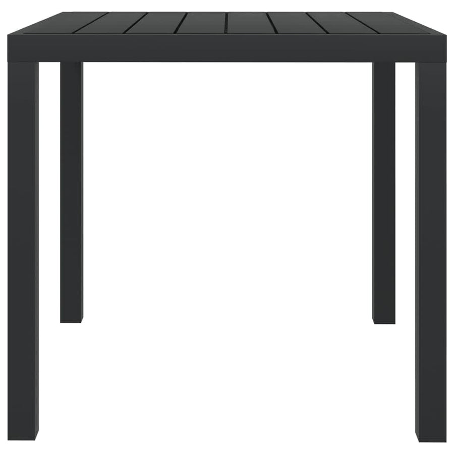 5-Delige Tuinset Met Kussens Poly Rattan Zwart 80 cm tafellengte Zwart en bruin