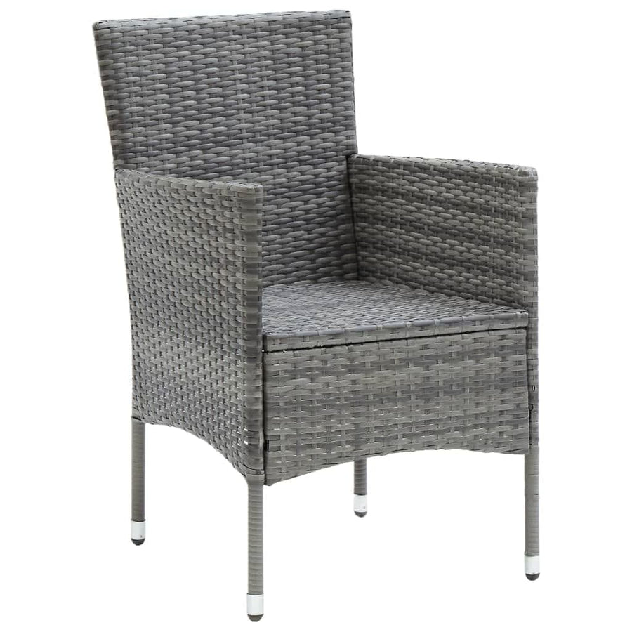 -Delige Tuinset Met Kussens Poly Rattan 7 150 cm tafellengte Grijs