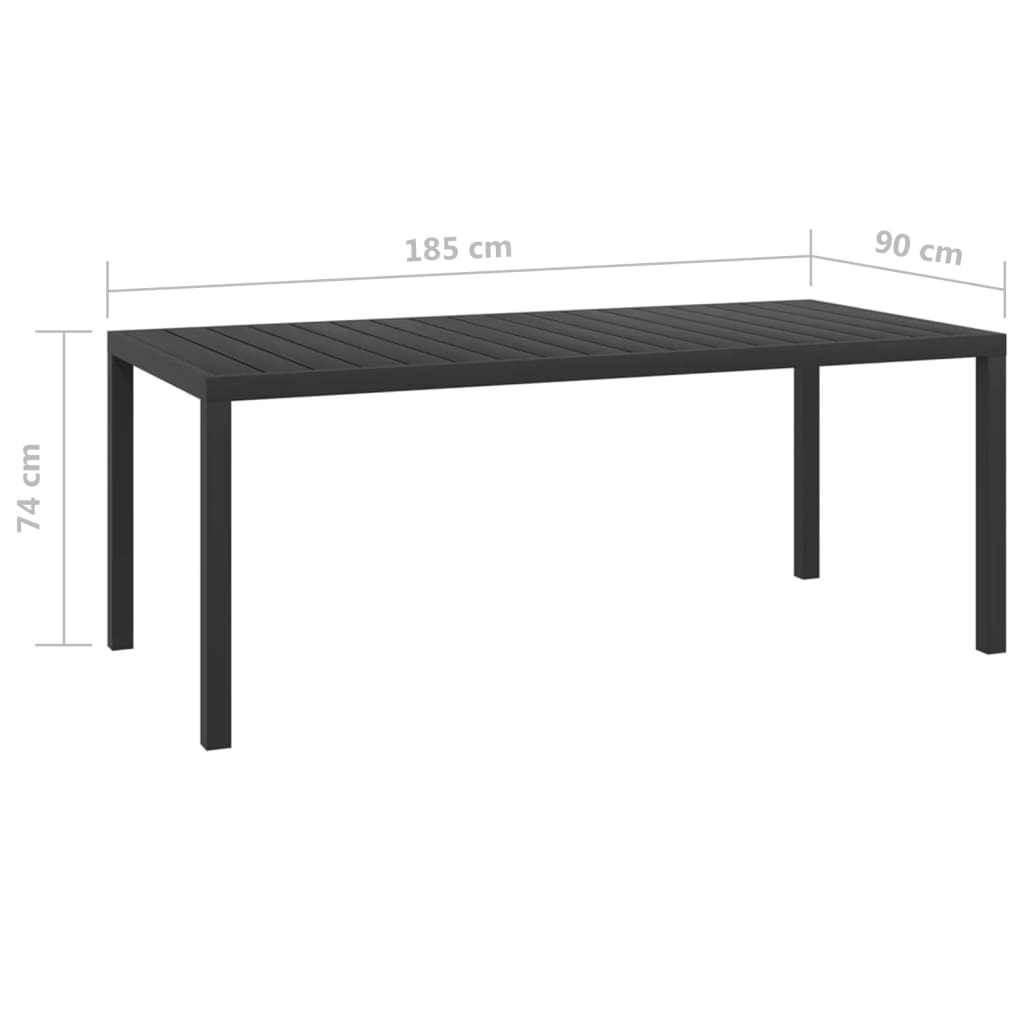7-Delige Tuinset Met Kussens Poly Rattan Grijs 185 cm tafellengte Grijs en bruin