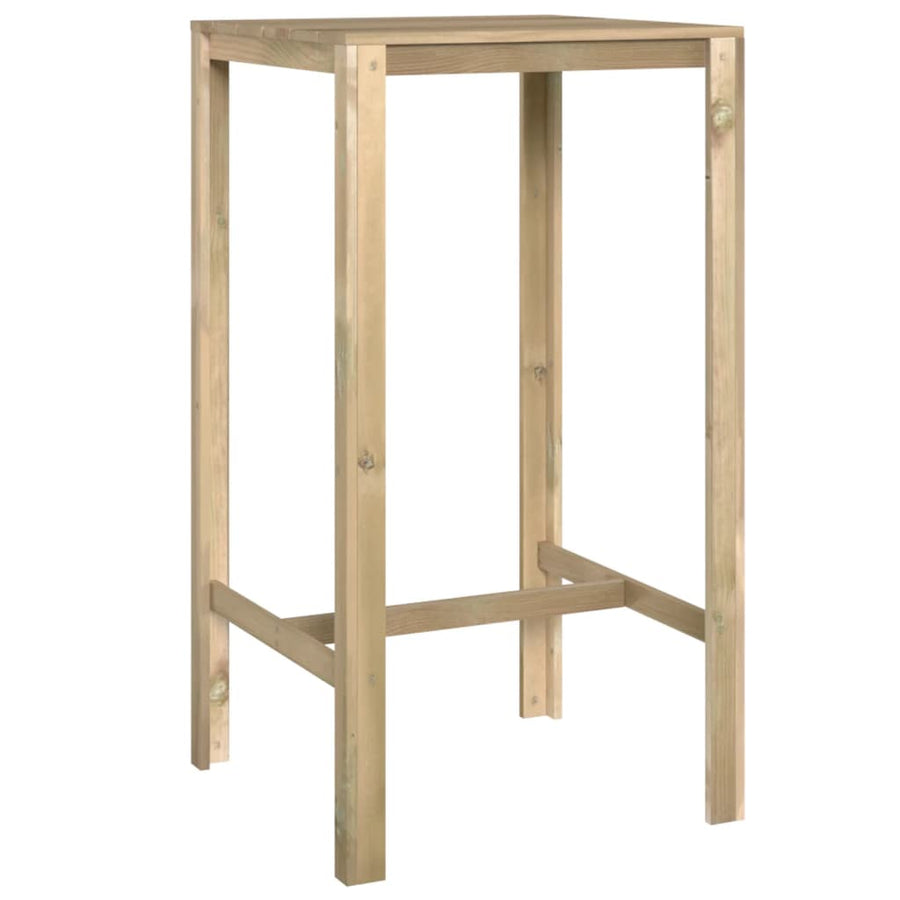 Bartafel Geïmpregneerd Grenenhout 60 x 60 x 110 cm
