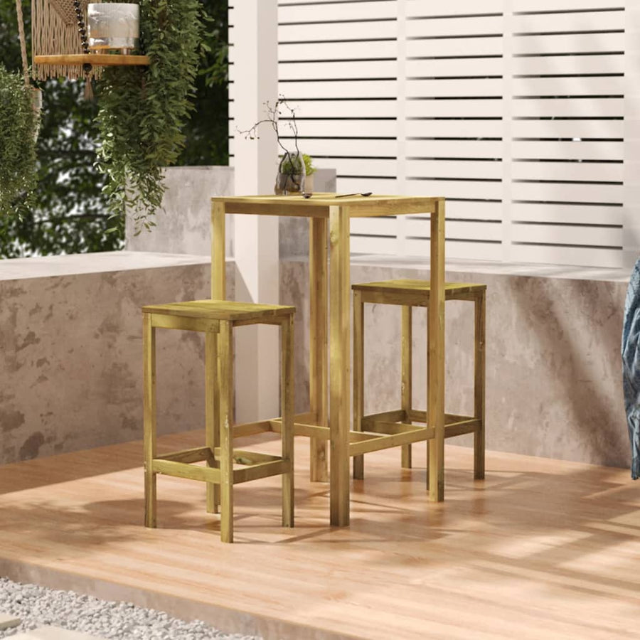 Bartafel Geïmpregneerd Grenenhout 60 x 60 x 110 cm