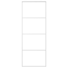 Schuifdeur 76x205 cm ESG-glas en aluminium wit 1 76 x 205 cm Wit