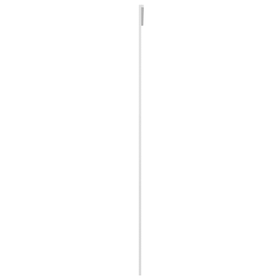 Schuifdeur 76x205 cm ESG-glas en aluminium wit 1 76 x 205 cm Wit