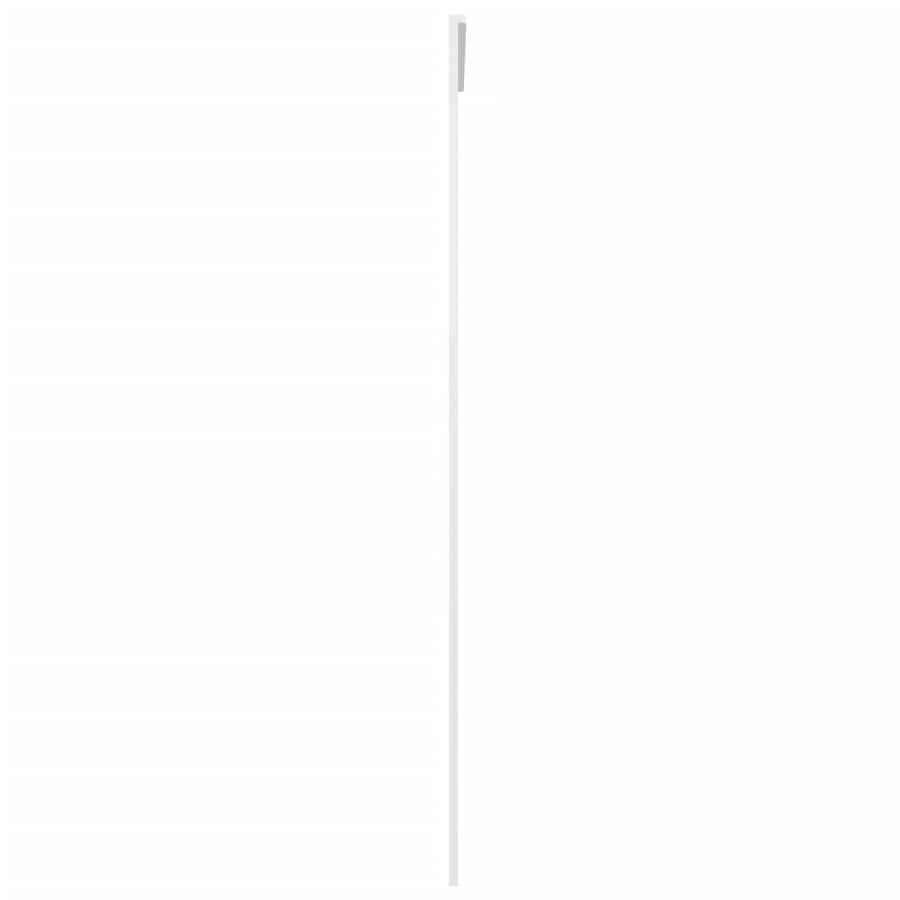 Schuifdeur 90X205 Cm Esg-Glas En Aluminium Wit Zwart