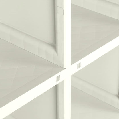 Opbergkast Hout-Look Kunststof Vanille-Ijskleurig 79 x 43 x 125 cm Crème