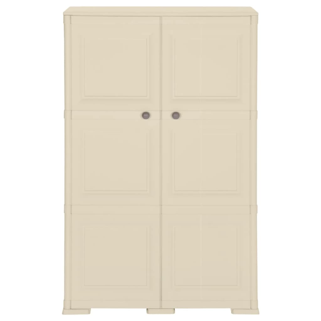 Opbergkast Hout-Look Kunststof Angora 79 x 43 x 125 cm Wit