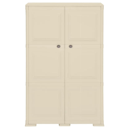 Opbergkast Hout-Look Kunststof Angora 79 x 43 x 125 cm Wit