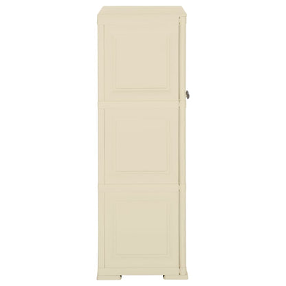 Opbergkast Hout-Look Kunststof Angora 79 x 43 x 125 cm Wit