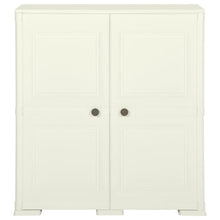 Opbergkast Hout-Look 79X43X85,5 Cm Kunststof Vanille-Ijskleurig 79 x 43 x 85.5 cm Crème