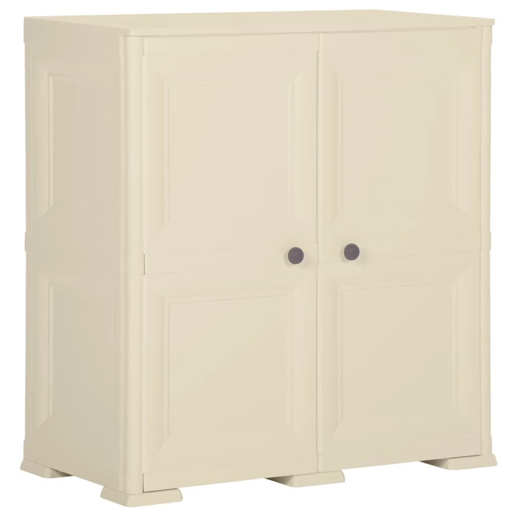 Opbergkast Hout-Look 79X43X85,5 Cm Kunststof Angora 79 x 43 x 85.5 cm Wit