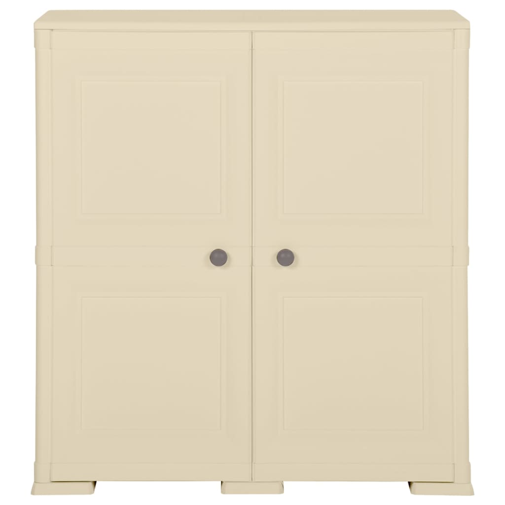Opbergkast Hout-Look 79X43X85,5 Cm Kunststof Angora 79 x 43 x 85.5 cm Wit