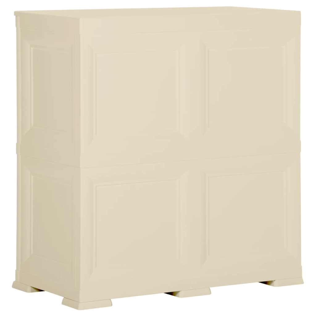 Opbergkast Hout-Look 79X43X85,5 Cm Kunststof Angora 79 x 43 x 85.5 cm Wit