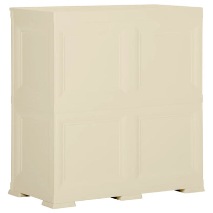 Opbergkast Hout-Look 79X43X85,5 Cm Kunststof Angora 79 x 43 x 85.5 cm Wit