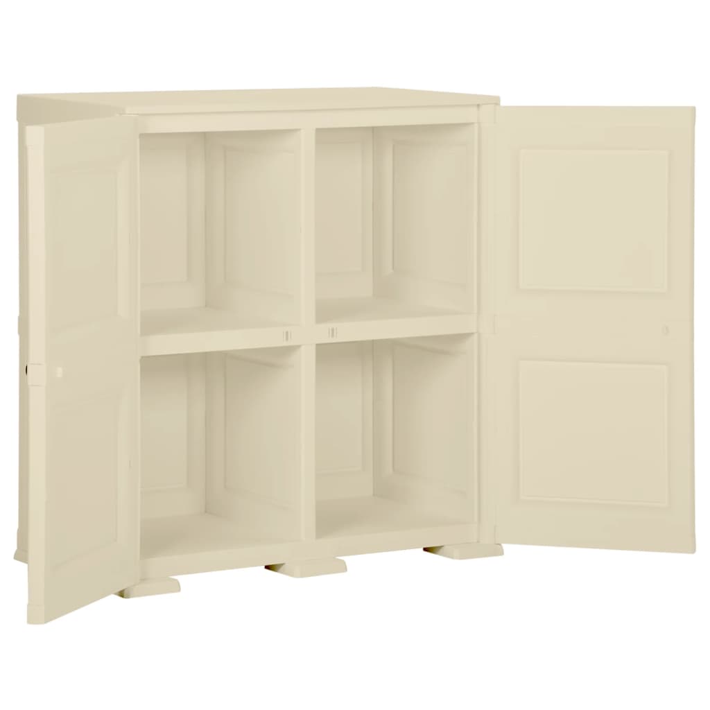 Opbergkast Hout-Look 79X43X85,5 Cm Kunststof Angora 79 x 43 x 85.5 cm Wit