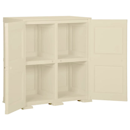 Opbergkast Hout-Look 79X43X85,5 Cm Kunststof Angora 79 x 43 x 85.5 cm Wit