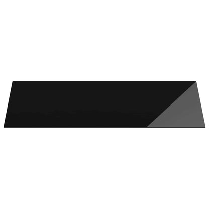 Tafelblad 4 st Zwart gehard glas