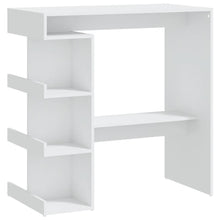 Bartafel Met Opbergrek 00X50X0,5 Cm Spaanplaat Wit