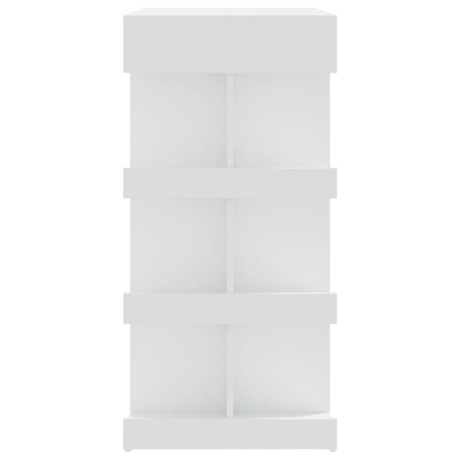 Bartafel Met Opbergrek 00X50X0,5 Cm Spaanplaat Wit
