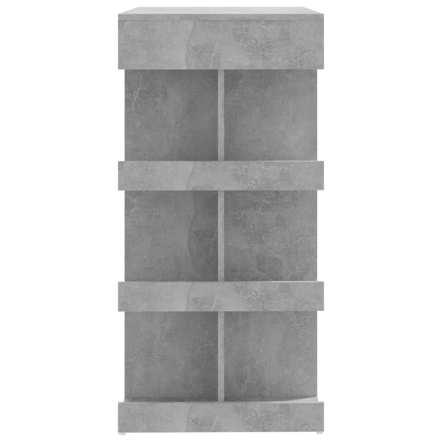 Bartafel Met Opbergrek 00X50X0,5 Cm Spaanplaat Betongrijs