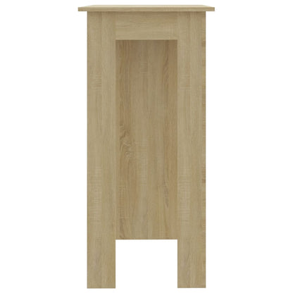 Bartafel Met Schap 02X50X03,5 Cm Spaanplaat Kleur Sonoma eiken