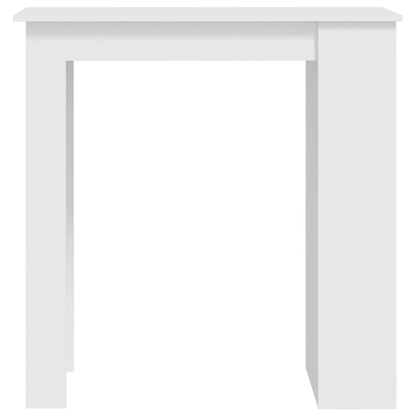 Bartafel Met Opbergrek 02X50X03,5 Cm Spaanplaat Wit