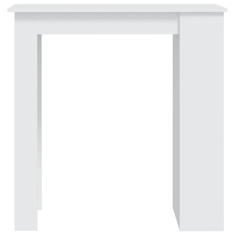 Bartafel Met Opbergrek 02X50X03,5 Cm Spaanplaat Wit