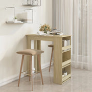 Bartafel met opbergrek 102x50x103,5 cm spaanplaat