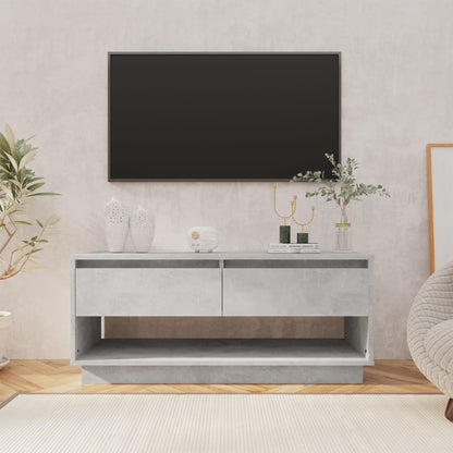 Tv-Meubel 02X4X44 Cm Spaanplaat Betongrijs