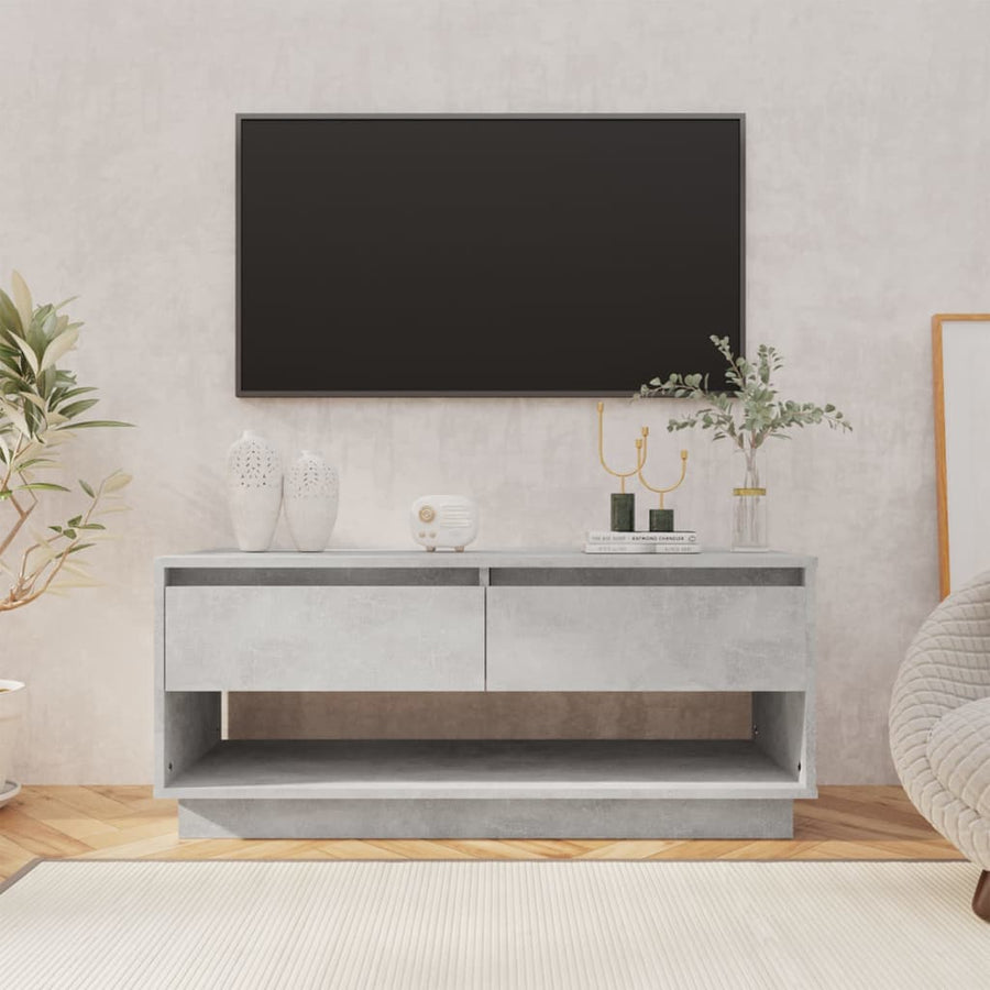 Tv-Meubel 02X4X44 Cm Spaanplaat Betongrijs