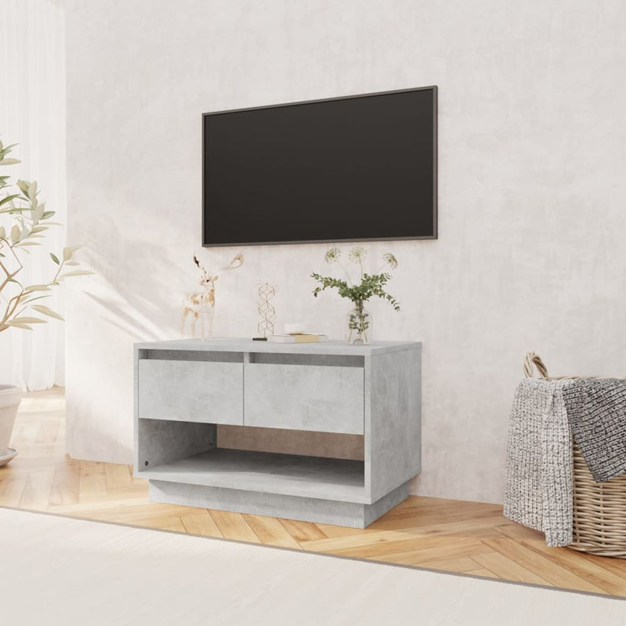 Tv-Meubel 70X4X44 Cm Spaanplaat Betongrijs