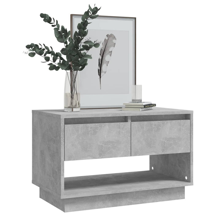 Tv-Meubel 70X4X44 Cm Spaanplaat Betongrijs