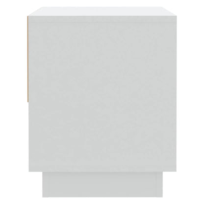 Nachtkastje 45x34x44 cm bewerkt hout wit