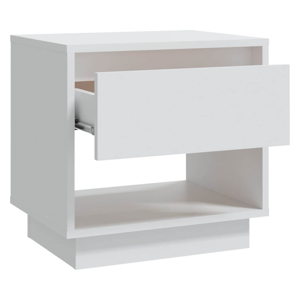 Nachtkastjes 45X34X44 Cm Spaanplaat 2 Wit