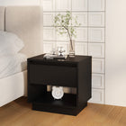Bedside table 45x34x44 cm engineered wood black