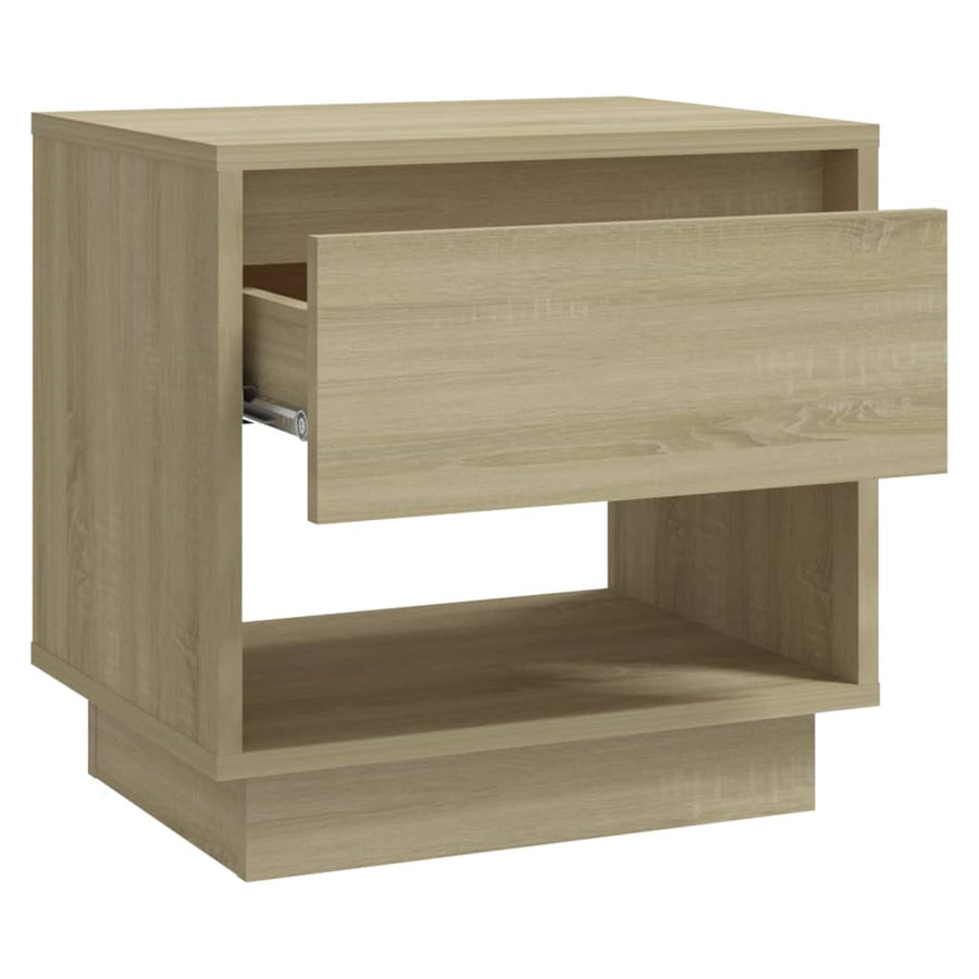 Nachtkastje 45X34X44 Cm Spaanplaat Kleurig 1 Sonoma eiken