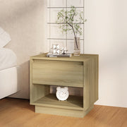 Nachtkastje 45x34x44 cm spaanplaat sonoma eiken