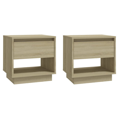 Nachtkastjes 45X34X44 Cm Spaanplaat Kleurig 2 Sonoma eiken