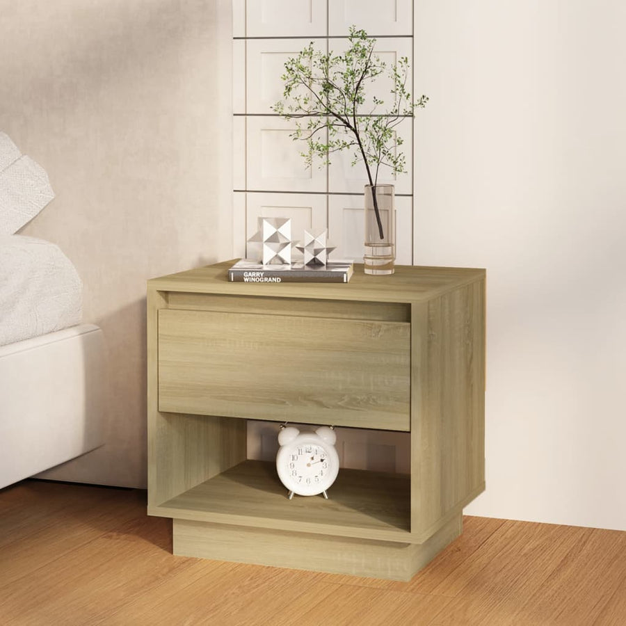 Nachtkastjes 45X34X44 Cm Spaanplaat Kleurig 2 Sonoma eiken
