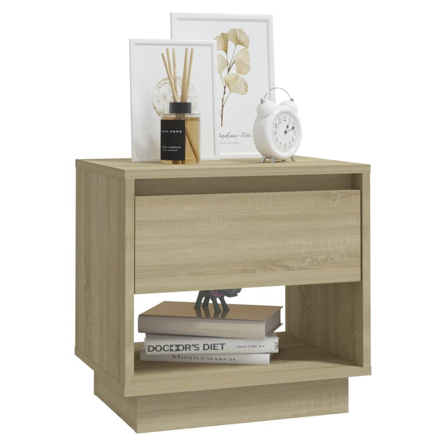 Nachtkastjes 45X34X44 Cm Spaanplaat Kleurig 2 Sonoma eiken