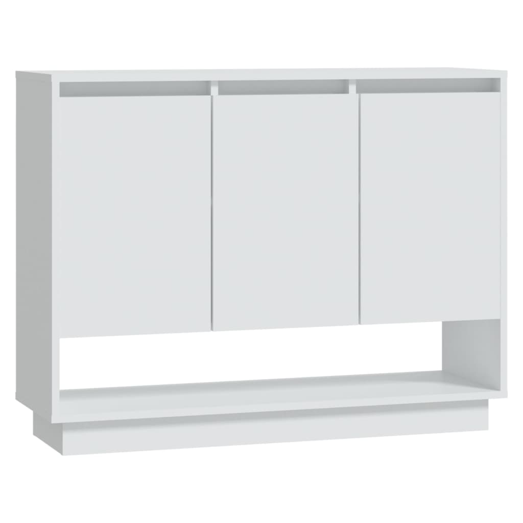 Dressoir 97X31X75 Cm Bewerkt Hout Wit