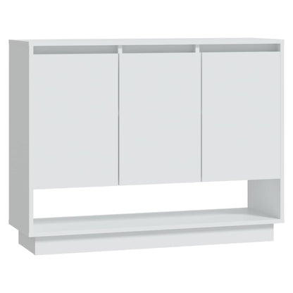 Dressoir 97X31X75 Cm Bewerkt Hout Wit