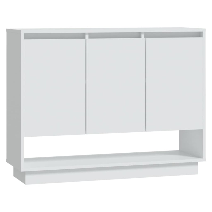 Dressoir 97X31X75 Cm Bewerkt Hout Wit