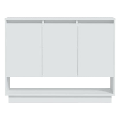 Dressoir 97X31X75 Cm Bewerkt Hout Wit